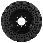 Set of 4 Solid Skid Steer Tires 10-16.5 - Heavy Duty