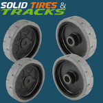 305/76-254 Scissor Lift Tires- Drive and Rear Wheel Assembly