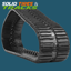 400x86x53 Heavy Duty Multi-Bar Pattern Rubber Track