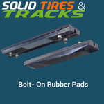 24" 600 mm Bolt-On Rubber Pad 171mm Pitch - Heavy Duty