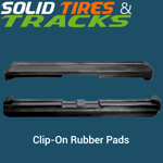 600 mm Clip-On Rubber Pad 154mm Pitch - Heavy Duty